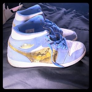 Men’s Columbia blue Air Jordan retro 1’s